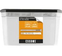 Cheville ESSBOX SCELL-IT nylon, Ø8 mm x 100 mm, Boite de 50, EX-91013408100,Idéale pour les charges lourdes à très lourdes, Fixation robuste et fiable pour une utilisation dans des murs en béton