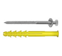 Cheville longue avec tire-fond à tête hexagonale et rondelle - par 20 ING FIXATIONS
