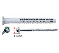 Cheville longue nylon universelle GX-L G&B + Vis zing tête hexa - 970