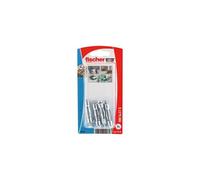 Cheville métallique "HM"-S avec vis Fischer - 4 chevilles + 4 vis - Vis longueur 37 - 45 mm - Diamètre 5 mm