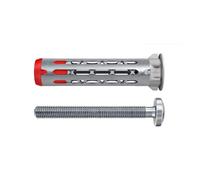 fischer - Cheville Bi-Matière DuoHM 6 x 55 pour Corps Creux, avec Vis à Tête Cylindrique, Empreinte PZ - Sachet de 15