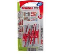 Fischer Cheville multi-matériaux DuoPower 8x65 K anti-rotation 8 pièces