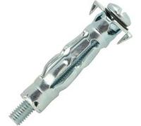 Cheville placo Spyder - Acier zingué - M6x80 - Ep.33-49 - Vis montée - perçage 12 mm - 8XL-MT