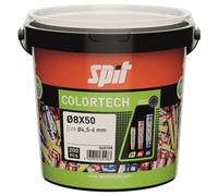 Cheville plastique COLORTECH 8x50 sans vis - SPIT - Seau de 200 - 565198