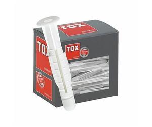 Cheville polypropylène avec collerette - diam 10 mm - 50 pièces - Trika TOX