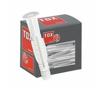 Cheville polypropylène avec collerette - diam 7 mm - 100 pièces - Trika TOX