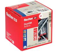 Cheville pour corps creux - FISCHER - DuoHM 55 mm - 25 pièces - Polyamide - Charges élevées