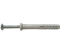 Cheville Tap-Vis tête plate - Cheville à frapper à collerette plate - Ø 6 x 40 mm - Seau de 1300 - ING FIXATION - A270292