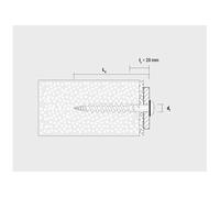 Celo Cheville vis pour isolant IPSD 80 Gris Boîte de 50 9GR80IPSD