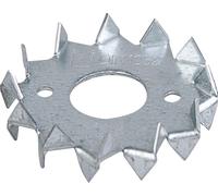 Chevilles à disque Alberts | galvanisées sendzimir | dents sur deux côtés | Ø extérieur 48 mm | Ø intérieur 17 mm | Set de 150 pièces