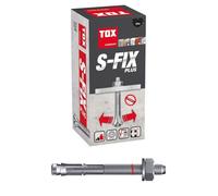 Chevilles d'ancrage - TOX - S-Fix Plus - M10 x 120 mm - 25 chevilles galvanisées - Homologué construction