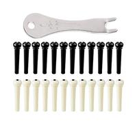 Chevilles de cordes de broches de pont de guitare, 25 pièces, avec extracteur de broches de pont, pièces de rechange pour guitare Folk acoustique, ukulélé, basse