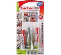 Fischer Chevilles DuoPower 10x50 WH K avec crochet Blister 2 pièces Quantité 5