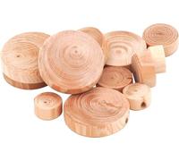 Chevilles en bois JOWE - branches de mélèze, ø 35 mm, hauteur 9 mm, contenu 250 pièces