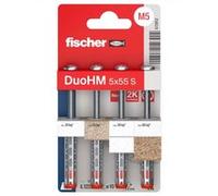 Chevilles métallique pour corps creux DuoHM 5X55 embout PZ - FISHER - 572912 Rouge G