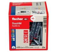 Chevilles métallique pour corps creux DuoHM 5X55 embout PZ - FISHER - 572921 G