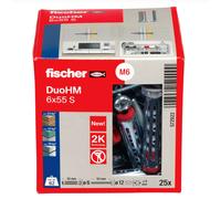 Chevilles métallique pour corps creux DuoHM l 55mm embout PZ et TX - FISHER - 5729XX