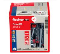 Chevilles métallique pour corps creux DuoHM l 55mm embout PZ et TX - FISHER - 5729XX