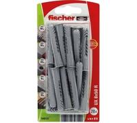Chevilles multimat - FISCHER - 8x50 mm - Nylon - Lot de 20 - Universelles avec collerette