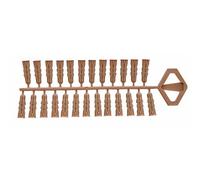 Chevilles polypropylène en grappe Arpon - 8x32 mm - 100 pièces SPIT