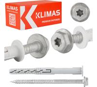 Chevilles pour cadres hexagonales Chevilles à tige longue Chevilles pour cadres de fenêtres Chevilles Torx Ø10x140mm/Ø7x145mm 25 pcs. KPR-FAST