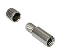 Chevilles Support pour étagère 5mm Acier Nickelé 120 Chevilles(6MM) | Acier nickelé poli, 120 assorties, anti-corrosion, pour trous 5mm, armoires et bibliothèques