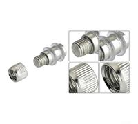 Chevilles Support pour étagère 5mm Acier Nickelé 120 Chevilles(9MM-L) | Acier nickelé poli, 120 assorties, anti-corrosion, pour trous 5mm, armoires et bibliothèques