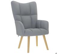 CHEZ JILI*Chaise de relaxation - RUIGOU - Gris clair Tissu36439