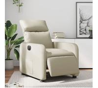 CHEZ JILI*Fauteuil inclinable - RUIGOU - électrique Crème Similicuir17439