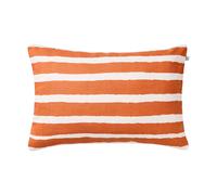 Chhatwal & Jonsson Coussin extérieur Block Stripe 40x60 cm Apricot orange-off white