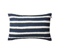 Chhatwal & Jonsson Coussin extérieur Block Stripe 40x60 cm Blue-off white