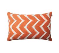 Chhatwal & Jonsson Coussin Ikat Sema Apricot orange-off white