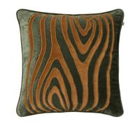 Chhatwal & Jonsson Taie Mita 50x50 cm Forest green-cognac