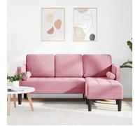 CHIC Ensemble de Canapés Rose poussiéreux 173 x 131 x 67 cm - Sofa Fixe Douceur du velours, Têtières relax@SARA691976
