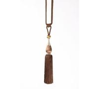 Chic Home Corde décorative avec Pompon Roberto 96 cm Marron
