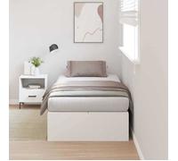 CHIC Lit adulte,1 place - 90x200 cm Lit avec rangement Blanc 90 x 200 cm #Sara59519