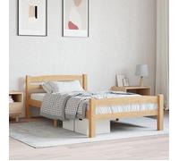 CHIC Lit adulte,1 place - 90x200 cm Structure/Cadre de lit Bois de pin massif 90x200 cm #Sara24937