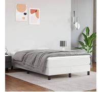 CHIC Lit adulte,2 places - 120x200 cm Structure/Cadre de lit blanc 120x200 cm similicuir #Sara83873