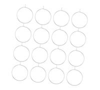 CHICAMPERA 150 Breloques à Vin en Plaque Électrifiée Argentée pour Identifier Verres à Vin, Style Simple, Évitent Confusions Lors de Grandes Fêtes et Diverses Occasions
