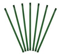 CHICAMPERA 24pcs Tuteurs pour Tomates en Plastique Vert Réutilisables et Résistants, Support Extensible Connecteurs pour Jardin Intérieur et Extérieur