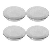 CHICAMPERA 4pcs Couvercles D'évier en Acier Inoxydable Argentés, Bouchons Universels 2,7cm pour Trou de Robinet Cuisine, Compatibles Distributeur de Savonnette et Évier
