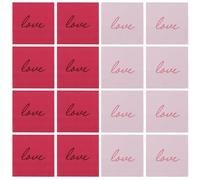 CHICAMPERA 80 Serviettes en Papier pour Invités Saint-valentin Design Romantique, Absorption Forte et Durabilité pour Célébrations et Propositions Couleur Aléatoire