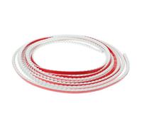 CHICAMPERA Baguette Murale Décorative en Pvc Blanc Auto-adhésive, Moulure de Plafond Flexible, Résistante et Facile à Installer pour Décoration Intérieure