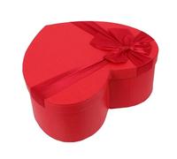 CHICAMPERA Boîte de Saint-valentin en Papier Rouge Forme de Cœur Couvercle, Boîte de Chocolat Vide Polyvalente pour Petits Présents Lors D'occasions Spéciales Couleur Couleur