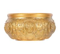 CHICAMPERA Bol Mélangeur Multifonction en Laiton Orné pour Salon et Entrée, Bol à Bonbons Décoratif Apportant Chance et Prospérité, Décoration Unique Feng Shui