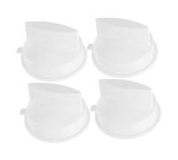 CHICAMPERA Boutons Blancs Minuterie Électrique en Plastique Lot de 4 pour Micro-ondes Installation Facile et Contrôle Précis, Compatibles Cuisinière à Gaz et Plaque de Cuisson