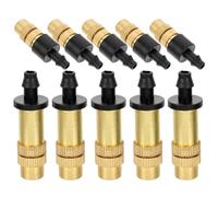 CHICAMPERA Buses de Brumisation et Raccord de Tuyau 4/7 en Cuivre Réglables Lot de 10 Économie D'eau pour Système D'irrigation Automatique Compatibles Filtre de Jardin