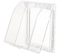 CHICAMPERA Cache de Sonnette Ring en Plastique Étanche pour Porte Extérieure, Protection Solide la Pluie, Adapté pour Sonnette et Machine de Présence