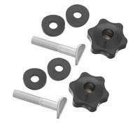 CHICAMPERA Ensemble de 2 Vis de Poignée pour Tondeuse à Gazon Noir, Ajustement Précis et Support Ergonomique, en Métal et Plastique, Adapté aux Machines à Gazon Domestiques et Commerciales