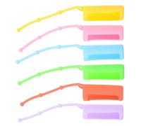 CHICAMPERA Ensemble de 6 Manchons en Silicone pour Flacons à roulettes de 10 ML, Protection Antidérapante Facile à Monter, pour Huiles Essentielles en Voyage